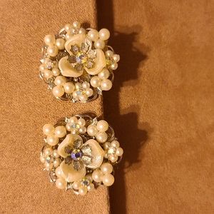 Vintage earrings marked Beaujewels